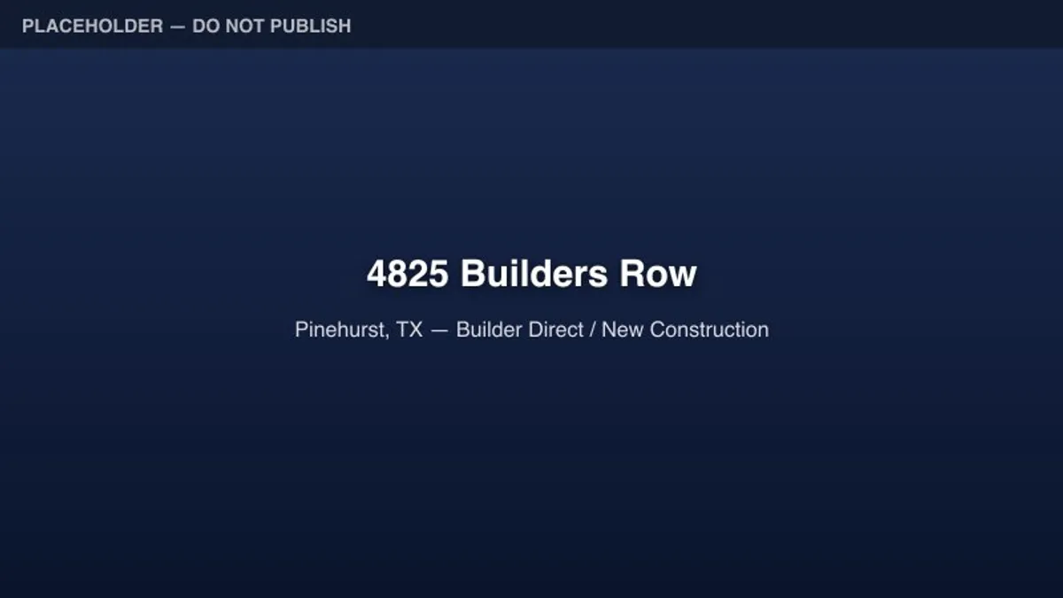Builder-direct new construction — preview before MLS